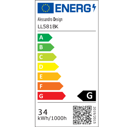 Lustra LED VERTEX Tesser 34W, 4 Patrate, lumina Rece/Calda/Neutra, Negru