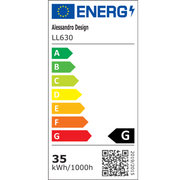 Lustra LED HEATH STEA, 35W, Diametru 20cm, lumina Neutra, Alb