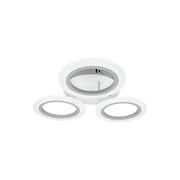 Lustra LED MARA 27W, 3 Cercuri, lumina Neutra, Alb