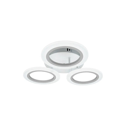 Lustra LED MARA 27W, 3 Cercuri, lumina Neutra, Alb