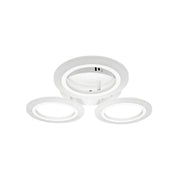 Lustra LED MARA 27W, 3 Cercuri, lumina Neutra, Alb