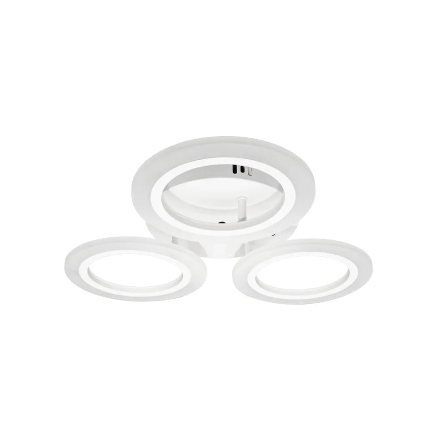 Lustra LED MARA 27W, 3 Cercuri, lumina Neutra, Alb