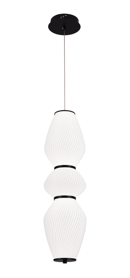Lustra Suspendata LT022/3WH, 3xE27, Diametru 66 cm, Inaltime 16.5 cm, Alb, Plexiglas, Metal