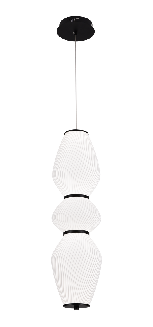 Lustra Suspendata LT022/3WH, 3xE27, Diametru 66 cm, Inaltime 16.5 cm, Alb, Plexiglas, Metal