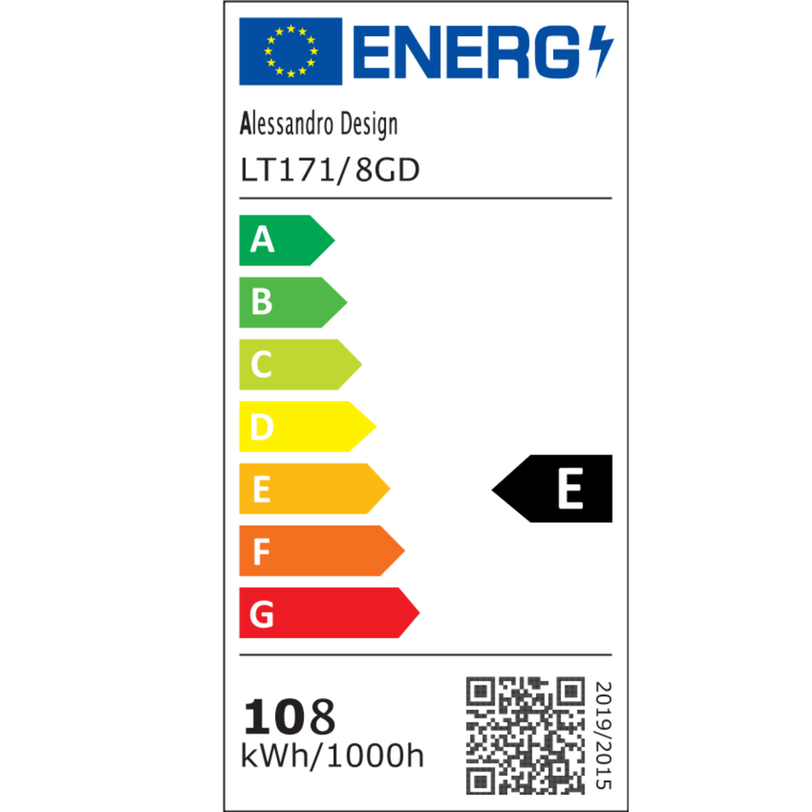 Lustra LED cu Telecomanda LINEX, 108W, Lumina 3000K/4000K/6000K, Dimabila, Auriu