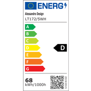 Lustra LED cu Telecomanda GIO, 68W, 5 Elemente, Lumina Rece/Clada/Neutra, Dimabila, Alb