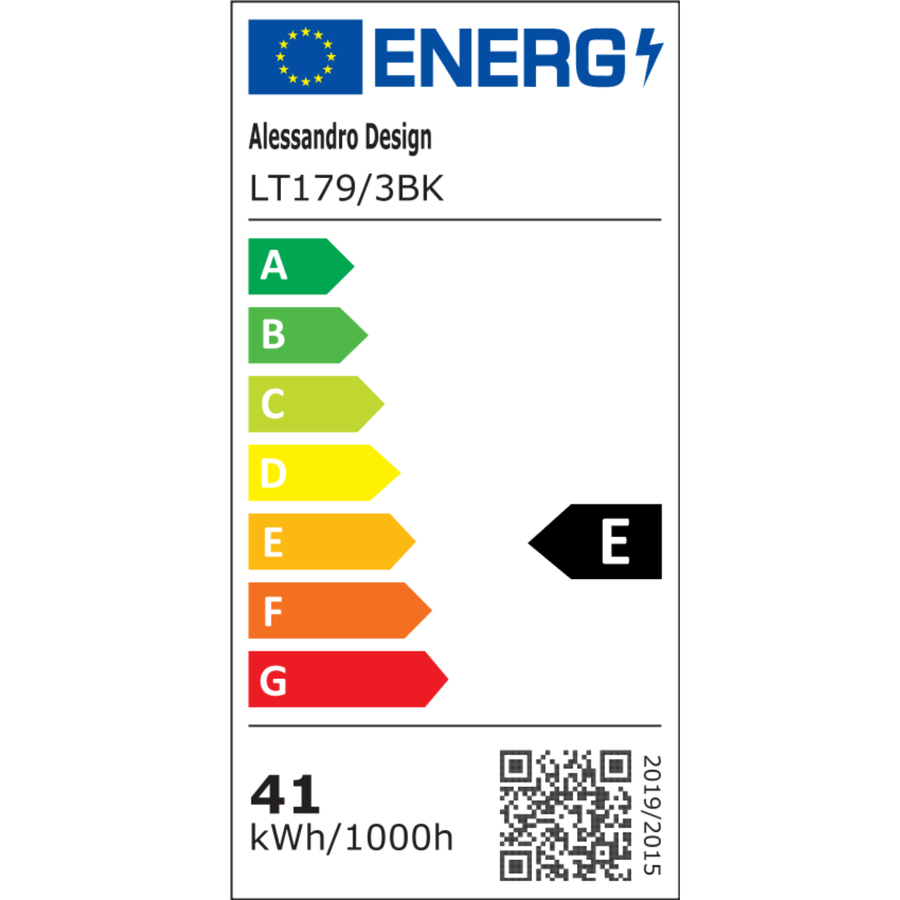 Lustra LED cu Telecomanda LT179/3BK, 41W, 3 Elemente, Lumina Rece/Clada/Neutra, Dimabila, Negru