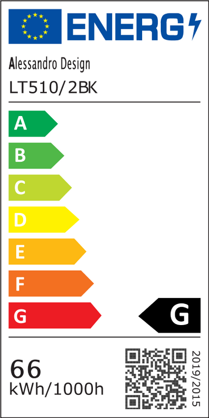 Lustra LED cu telecomanda RINOVA 66W, 2 Cercuri, lumina Rece/Calda/Neutra, Dimabila, Negru