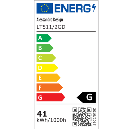 Lustra LED cu telecomanda  RINOVA 41W, 2 Cercuri, lumina Rece/Calda/Neutra, Dimabila, Auriu