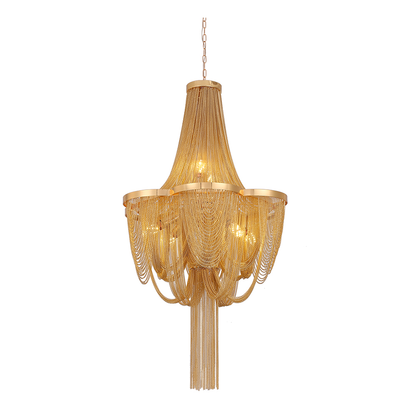 Candelabru 4xE14, Diametru 48cm, Auriu, Metal