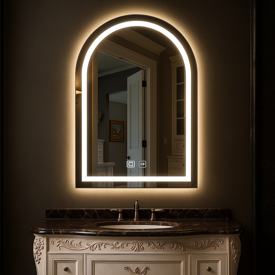 Oglinda LED Touch cu Functie Dezaburire, 80x50cm
