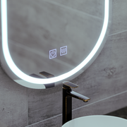 Oglinda LED Ovala 50X80cm, Velara Touch, Sistem Dezaburire, Dimabila, Lumina Rece 6000K