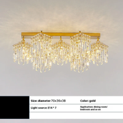Candelabru Cristal Imperia, 70cm, 7xE14, Auriu