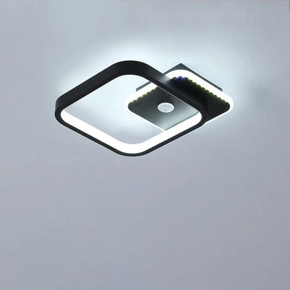 Lustra LED cu Senzor Miscare PS510BK, 16W, lumina Rece/Calda/Neutra 3000K/4000K/6000K, Metal si Acril