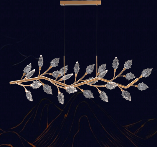 Candelabru Cristal, LED, TOCCATA Largo, 21W, lumina Calda/Neutra/Rece, Auriu, Inaltime Reglabila