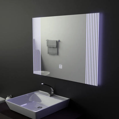 Oglinda LED Rectangulara, 80x60cm, Infinity Frame Basic Touch 1005S-20A