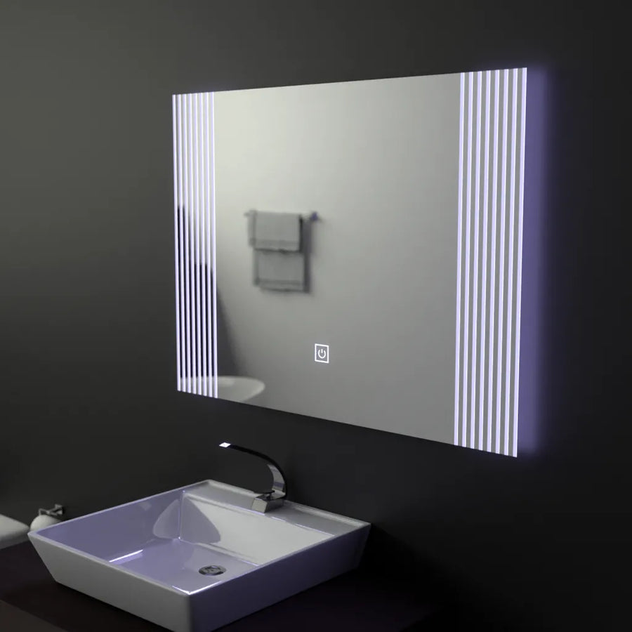 Oglinda LED Rectangulara, 80x60cm, Infinity Frame Basic Touch 1005S-20A