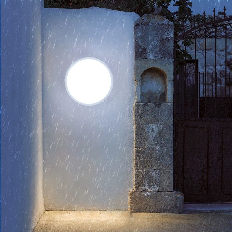 Aplica LED de Exterior 24W, AX310/218WH, Diametru 22, Lumina Rece 3000K, IP65, Alb