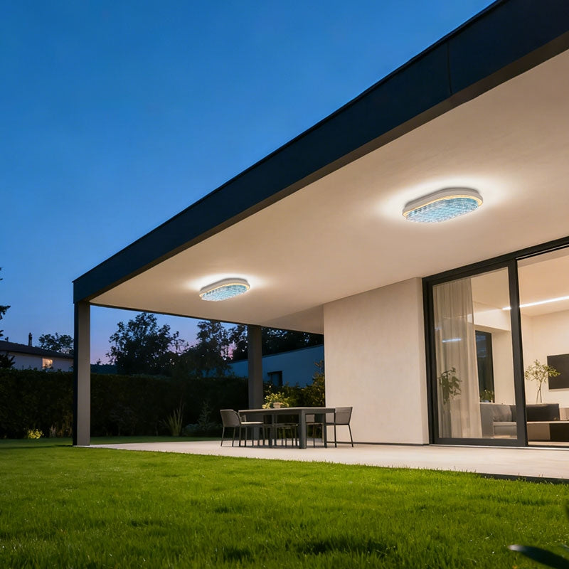 Aplica LED de Exterior AX325/270WH, 12W, IP65, Alb, Metal