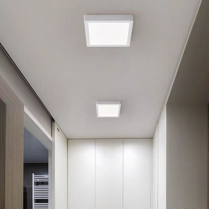 Plafoniera LED de Tavan Patrata, 36W, 22x22cm, Lumina Rece, 6000K, Alb