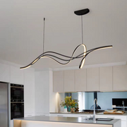 Lustra LED suspendata cu telecomanda LIBRE, 42W, lumina Rece/Calda/Neutra, Dimabila, Negru, Inaltime Reglabila