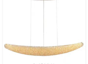 Candelabru Modern cu Cristal, PRAGA, 31W, Lungime 80 cm, Auriu, Inaltime reglabila