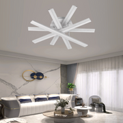 Lustra LED cu telecomanda ZOE, 67W, lumina Rece/Calda/Neutra, Dimabila, Alb