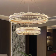 Lustra LED suspendata cu telecomanda NIVALIS, 126W, lumina Rece/Calda/Neutra, Dimabila,Inaltime Reglabila, Auriu