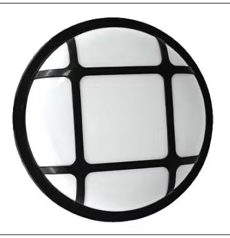 Aplica LED de Exterior AX311/162BK, Diametru 16.2cm, IP65, Lumina Calda, Negru