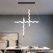 Lustra LED Suspendata Acril LT761/3GD, Lumina 3000/4000/6000K, Alb, Inaltime Reglabila