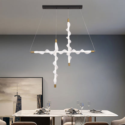 Lustra LED Suspendata Acril LT761/3GD, Lumina 3000/4000/6000K, Alb, Inaltime Reglabila