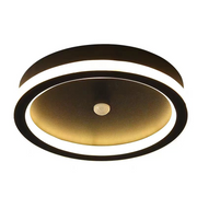 Lustra LED cu Senzor Miscare PS500BK, 28W, lumina Rece/Calda/Neutra, Negru