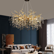 Candelabru Cristal NEBULA Magno, 9x G9, Auriu, 60cm