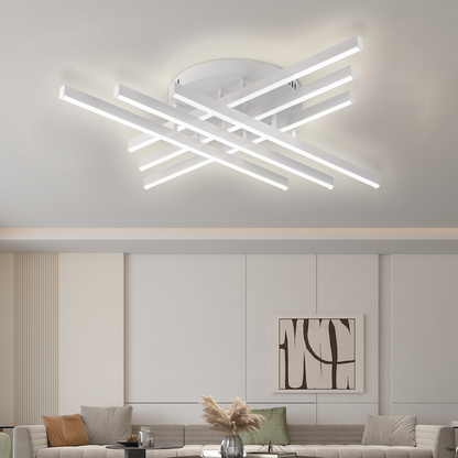 Lustra LED GIO, 81W, Lumina Rece/Clada/Neutra, Alb