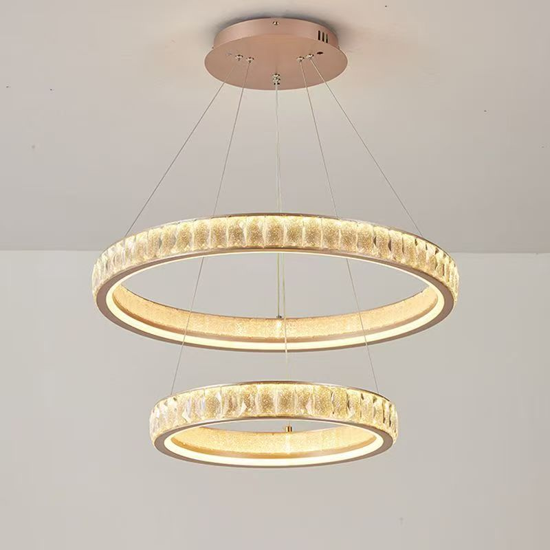 Candelabru Cristal, KENSINGTON Magno, 111W, Auriu, 2 elemente, Inaltime reglabila, Lumina Calda/Rece/Neutra