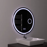 Oglinda LED Rotunda 60cm, Touch Luxor, Sistem Dezaburire, Dimabila