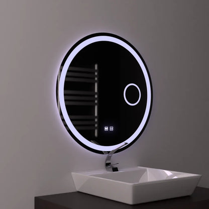 Oglinda LED Rotunda 70cm, Touch Luxor, Sistem Dezaburire, Dimabila