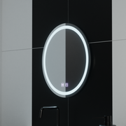 Oglinda LED Rotunda 50cm Lucea Touch Sistem Dezaburire