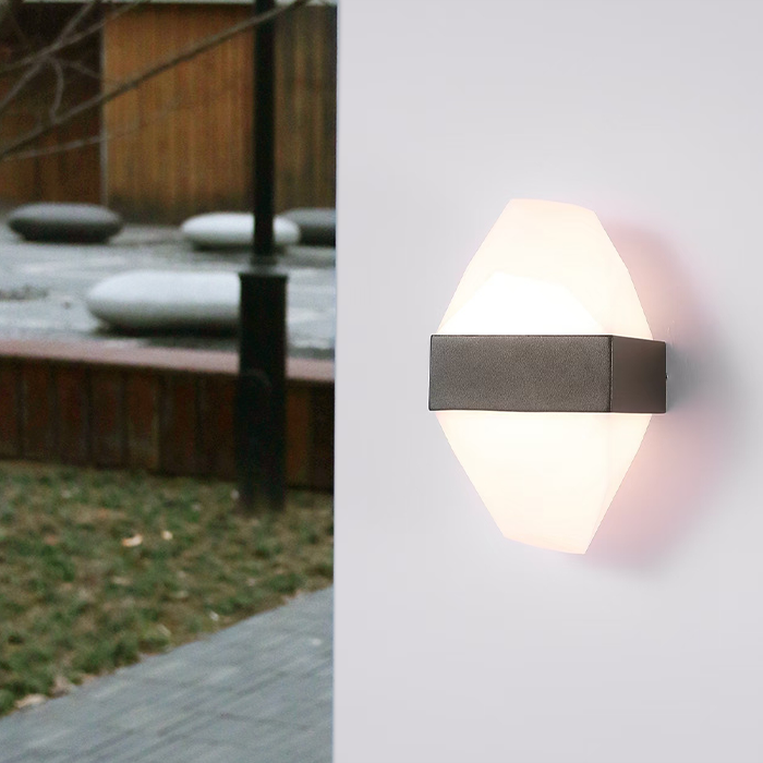 Aplica LED Exterior ICEBERG 10W Metal IP65 Negru