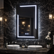 Oglinda LED Rectangulara, 45x60cm, ECLISSA Touch, Sistem Dezaburire, Dimabila, Lumina Rece 6000K