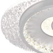 Lustra LED PERU 34W, 2 Cercuri, lumina Rece/Calda/Neutra, Alb