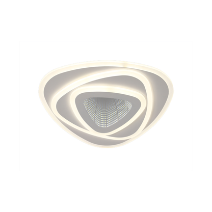 Lustra LED NEXA Triunghi 3D 40W, Alb, Lumina Rece/Calda/Neutra