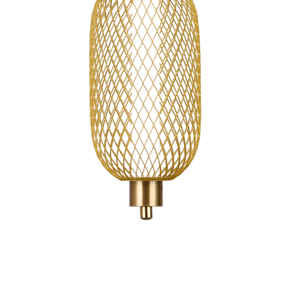 Lustra LED Suspendata LM551/4GD, 23W, Lumina 3000/4000/6000K, Auriu, Inaltime Reglabila