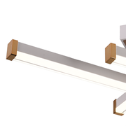 Lustra LED cu Telecomanda LT178/4WH, 54W, 4 Elemente, Lumina Rece/Clada/Neutra, Dimabila, Alb