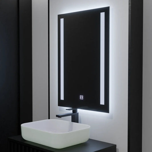 Oglinda LED Rectangulara, 50x70cm, Dual Light Basic Touch