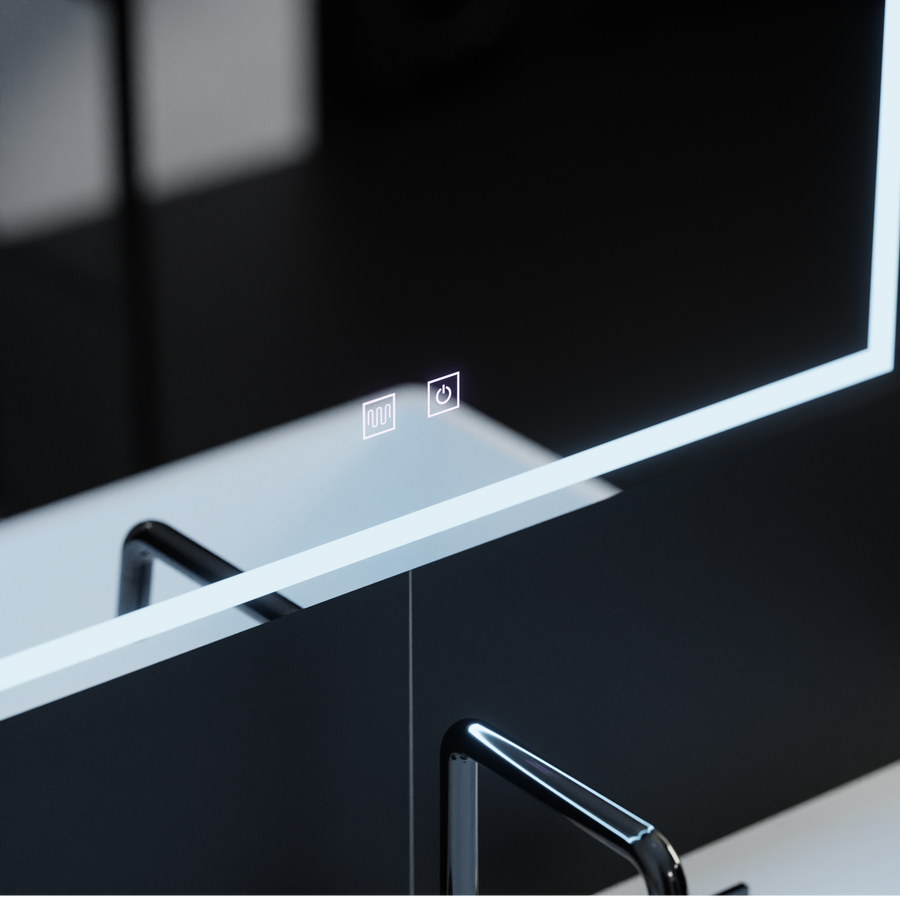 Oglinda LED Rectangulara, 70x50cm, RADIANTE Touch , Sistem Dezaburire, Dimabila