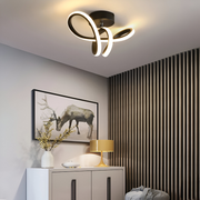 Lustra LED VERTEX Pulse, 13W, Ondulata, Lumina Rece/Calda/Neutra, Negru