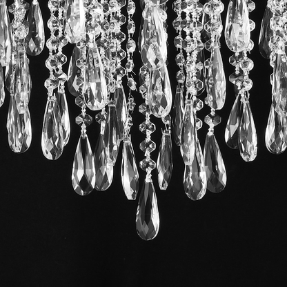 Candelabru Cristal CC9324/5CH, 5x E14, Diametru 48cm, Crom