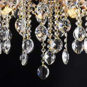 Candelabru Cristal PALERMO Eleganza 5xE14, Diametru 50cm, Auriu