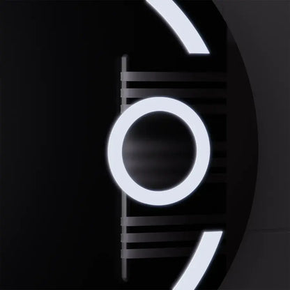 Oglinda LED Rotunda, 60cm, Visio MotionGlow Marcello, Sistem Dezaburire, Ceas & Termometru, Lupa Cosmetica, Dimabila